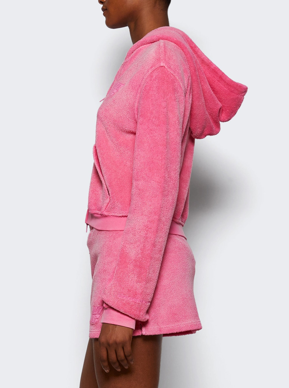 Shrunken Zip-up Washed Lotus - 3
