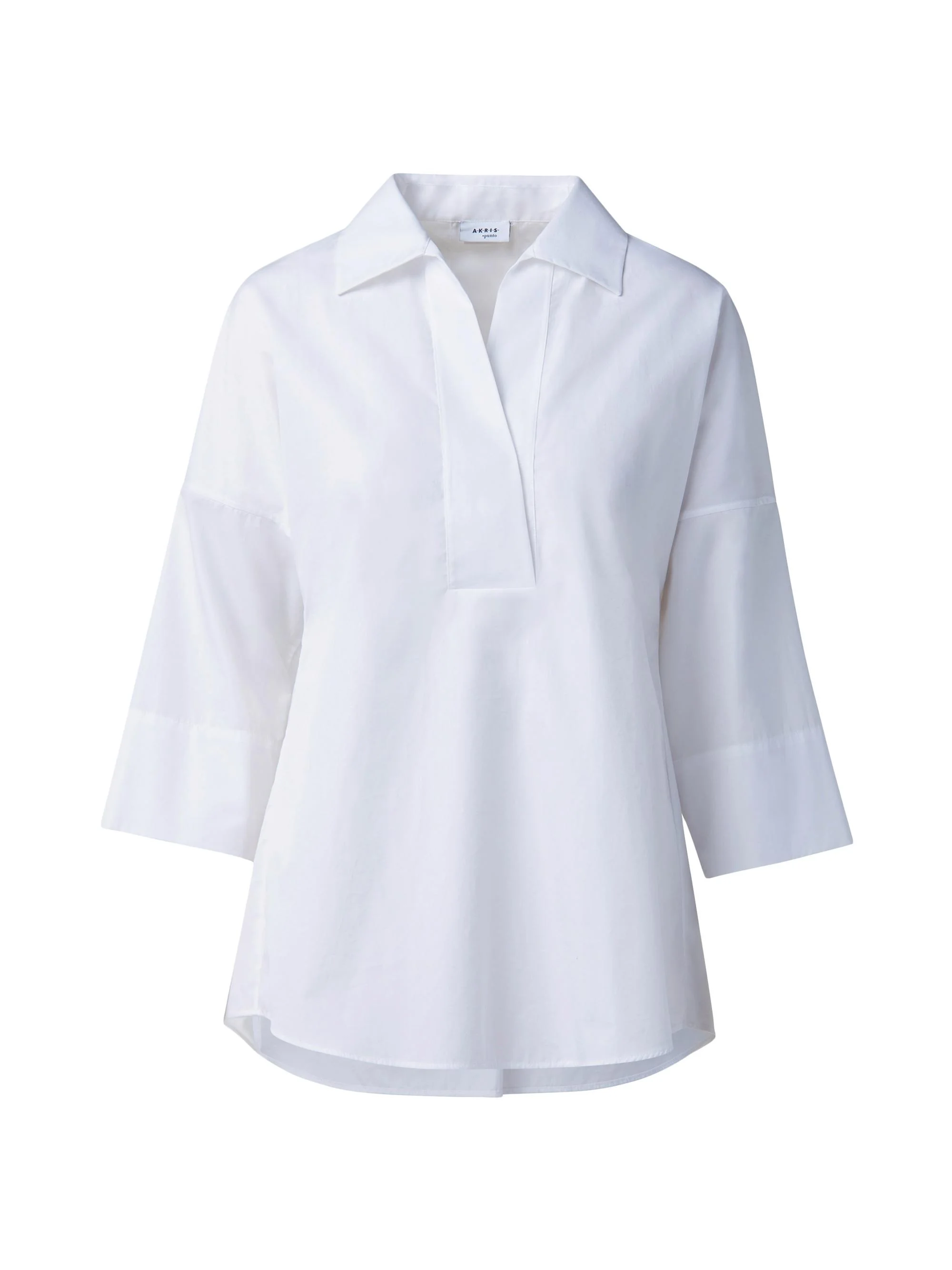 Women's Elements Cotton Kimono Blouse - White - 1
