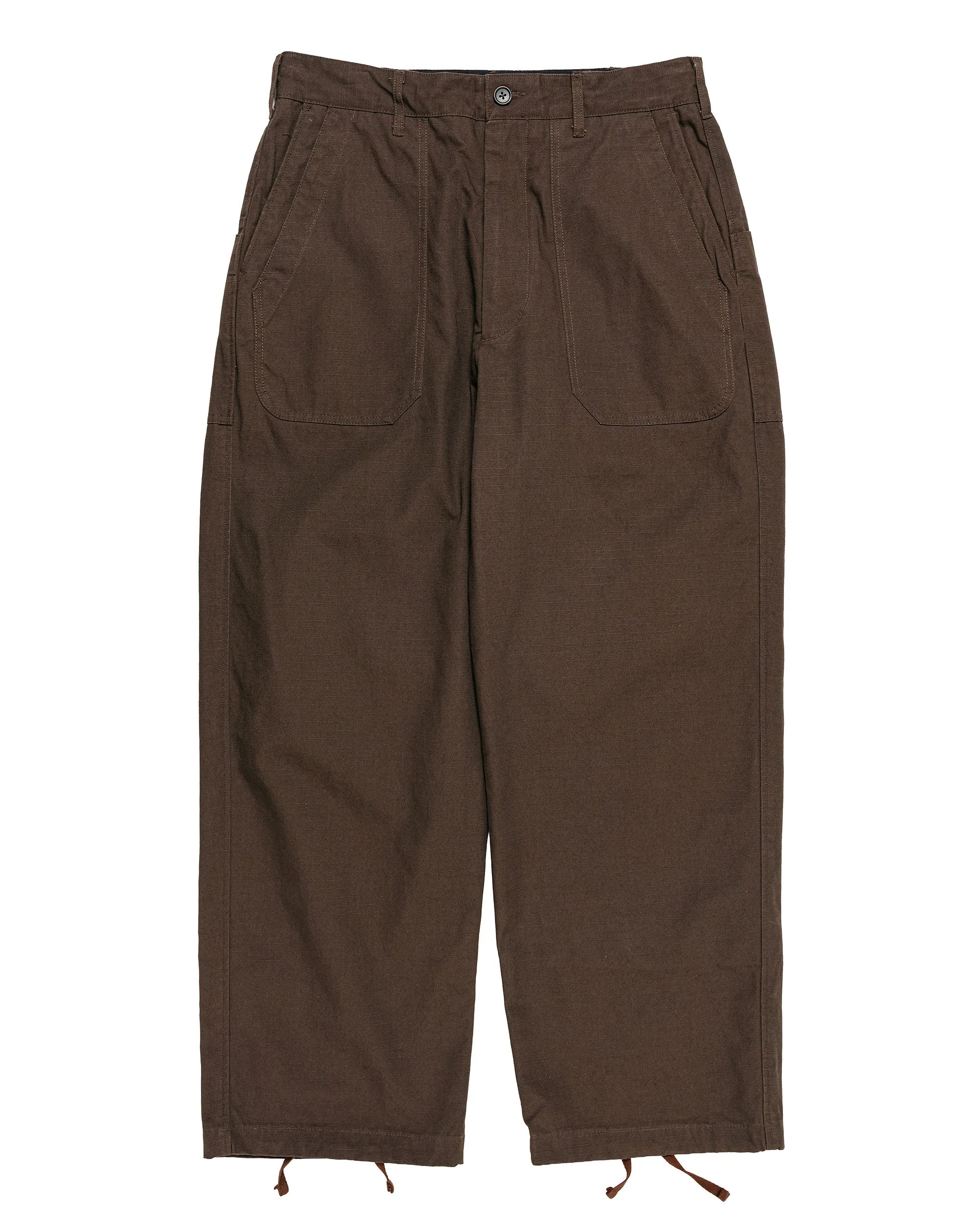 Security Pant DK. Brown Heavyweight Cotton Ripstop - 1