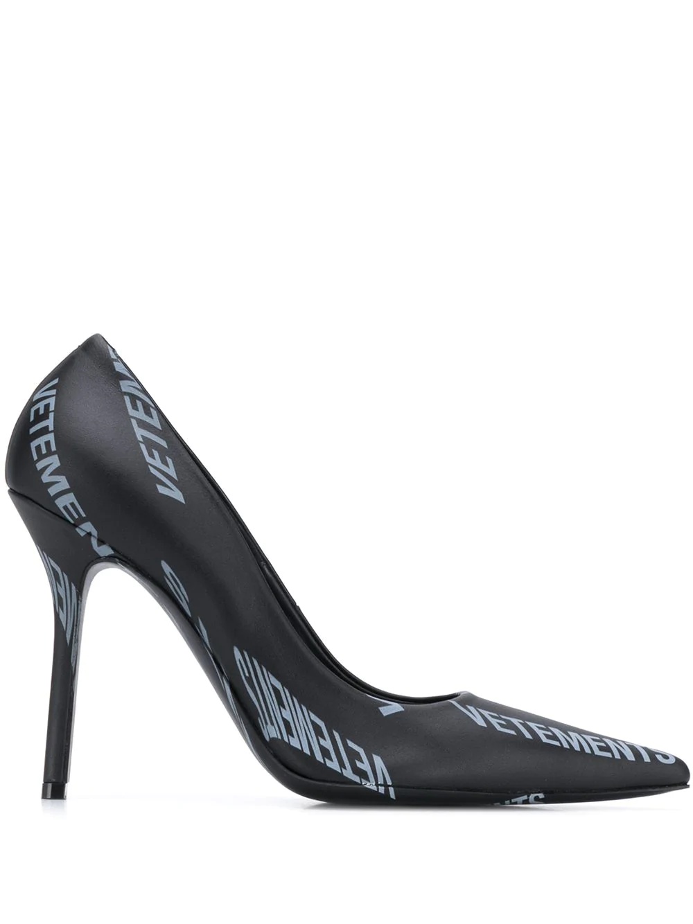 logo-print pumps - 1