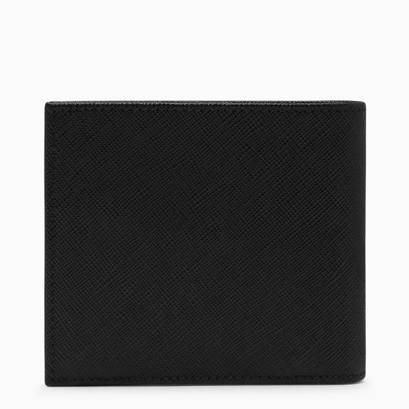 Prada Black Leather Wallet Men - 3