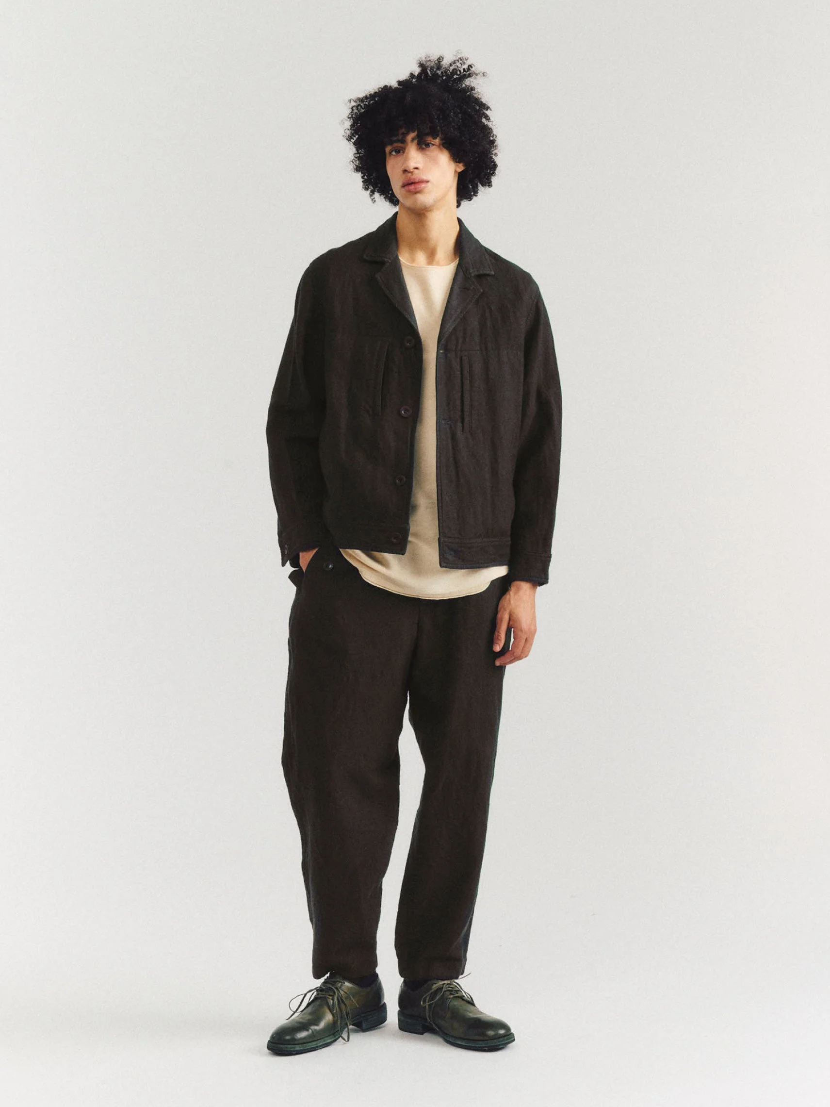 OSCAR JACKET - BAT - DARK BROWN - 1