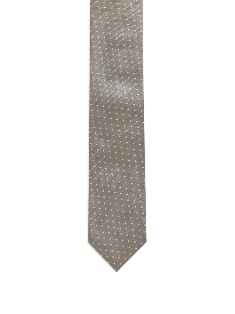 polka-dot silk tie 1