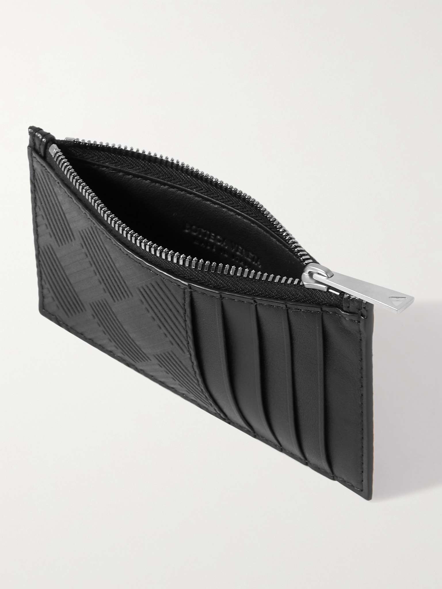 Intrecciato-Debossed Zipped Cardholder - 2