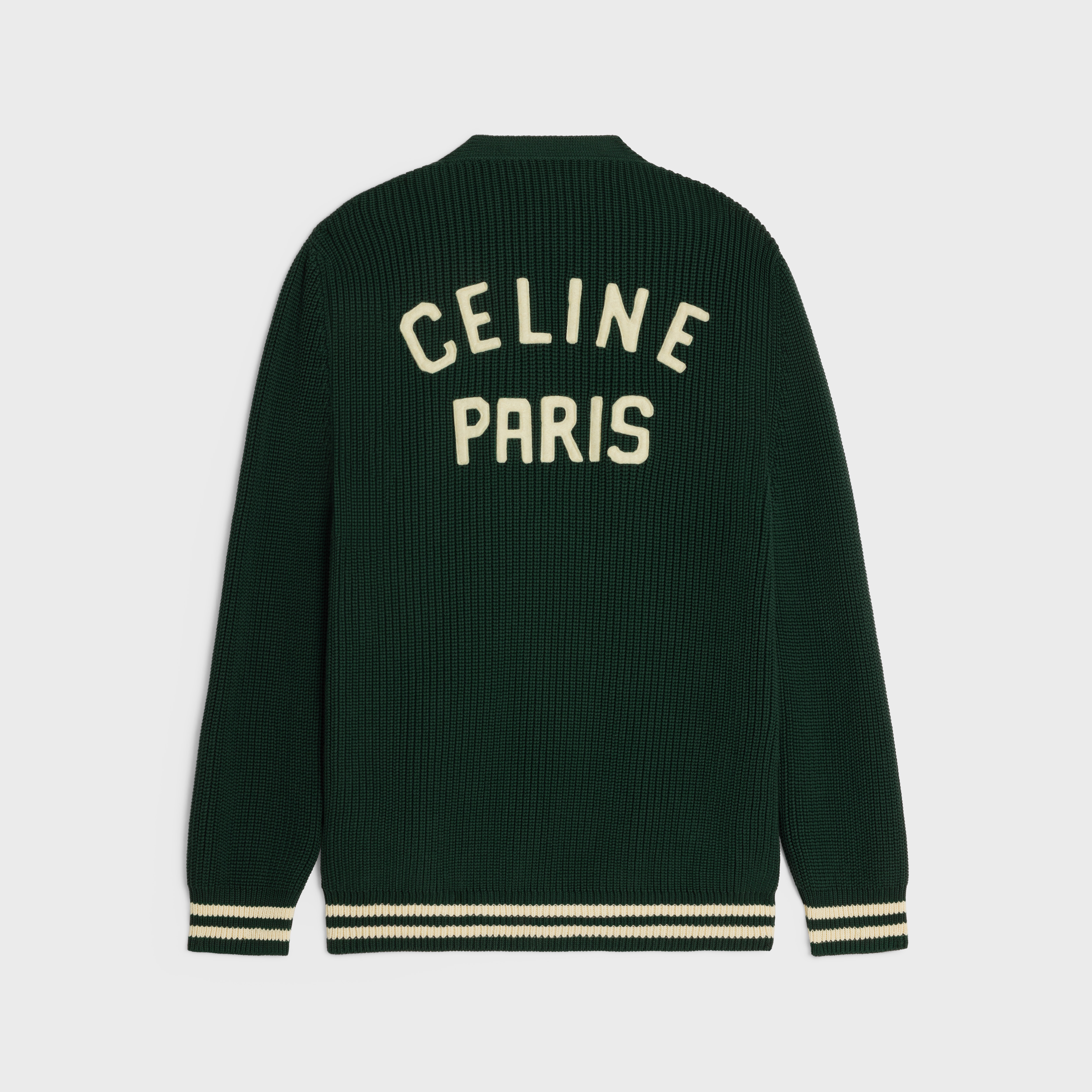 celine college cardigan in cotton - 2