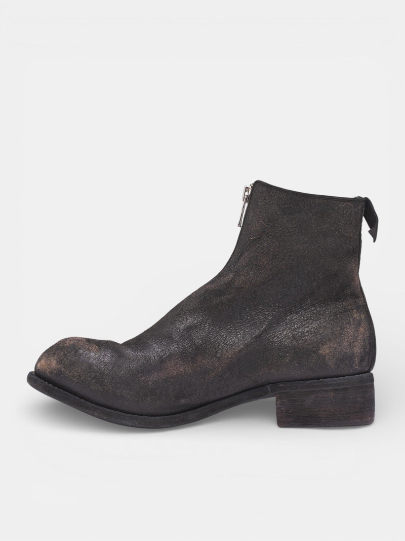 Guidi Distressed Horse Front Zip Boots outlook