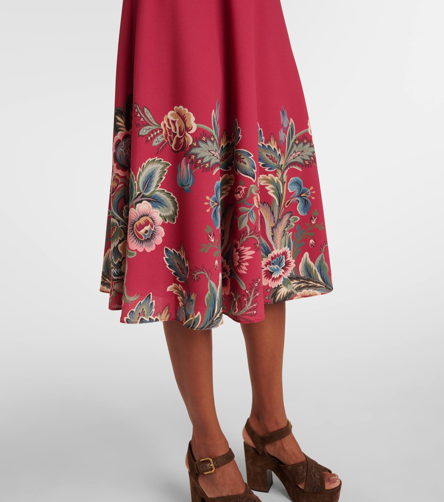 Paisley crêpe jersey maxi dress - 5