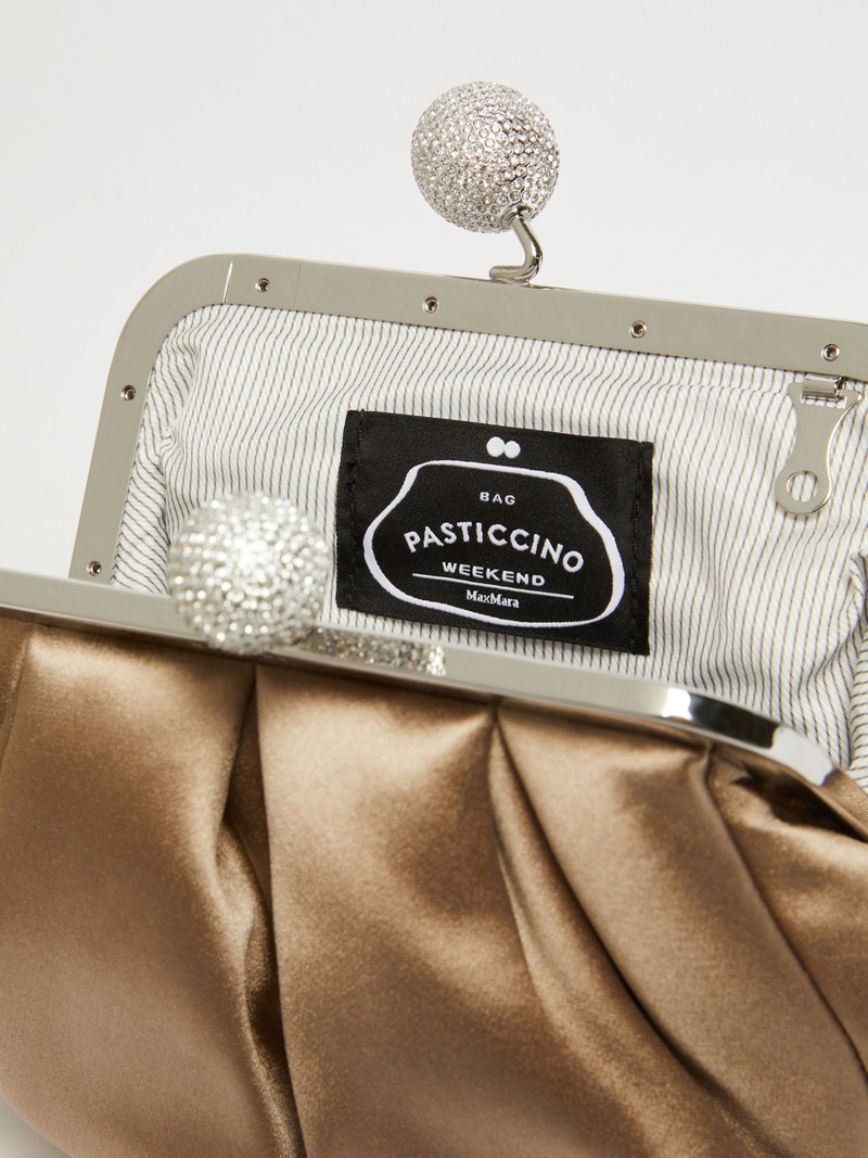 EMMY Small satin Pasticcino Bag with rhinestones 6