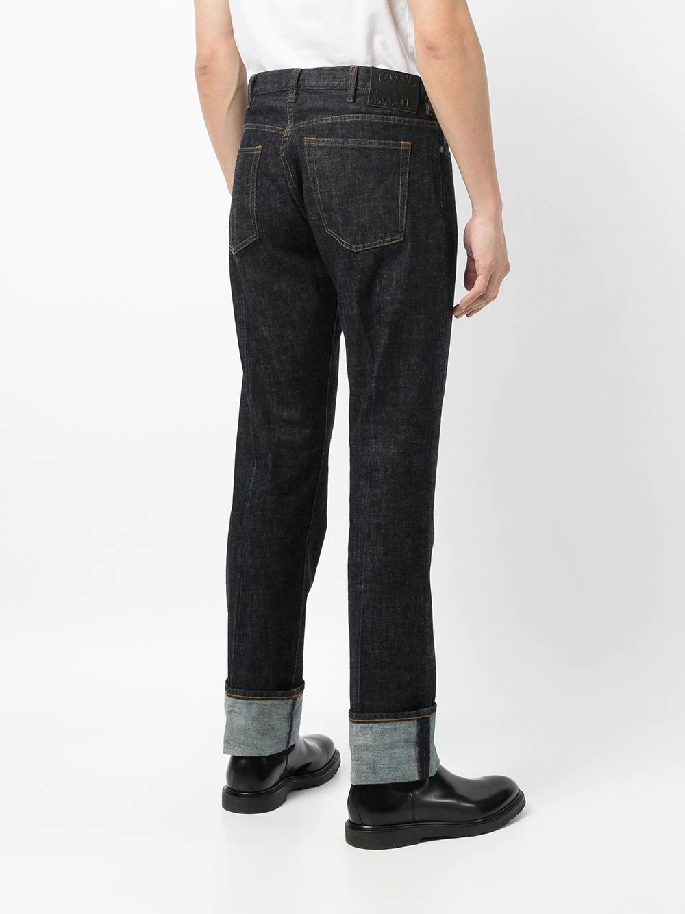 mid-rise straight-leg jeans - 4