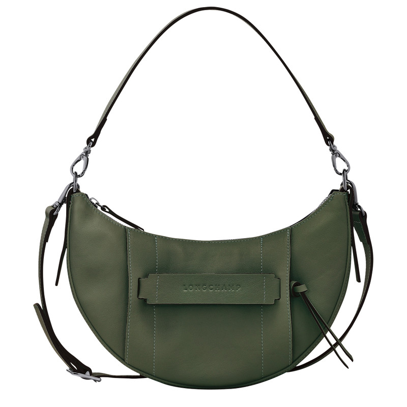 Longchamp 3D S Crossbody bag Khaki - Leather 1