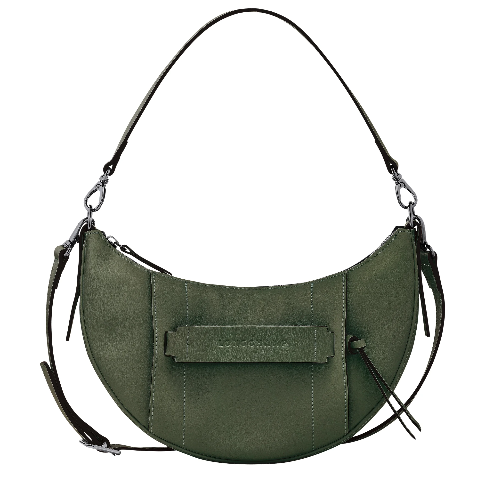 Longchamp 3D S Crossbody bag Khaki - Leather - 1
