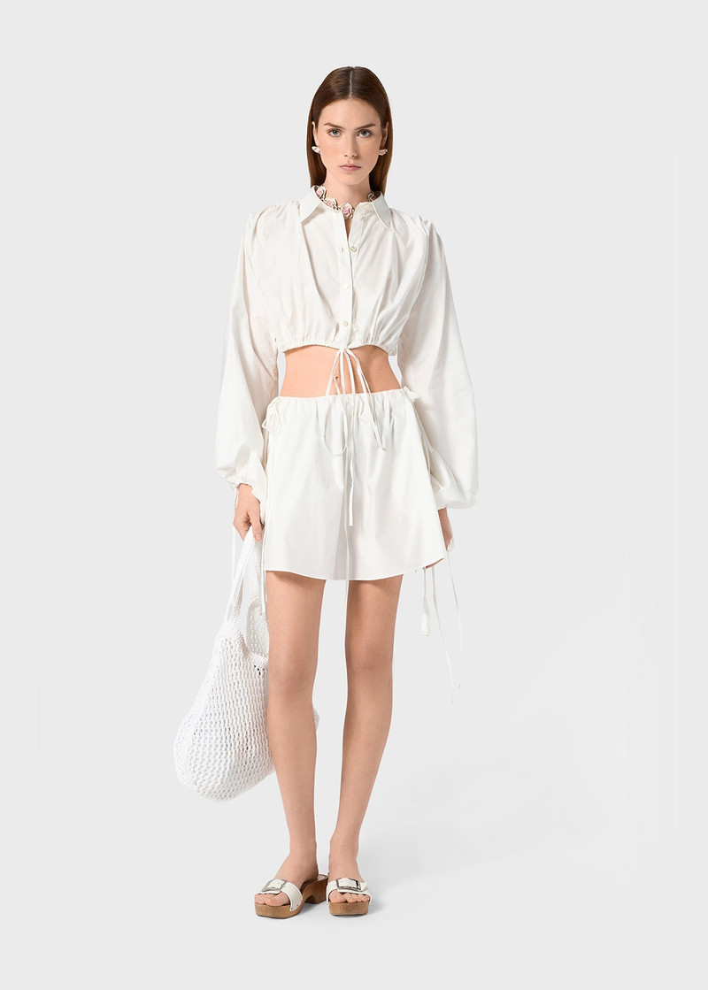 Blumarine POPLIN CROPPED SHIRT outlook