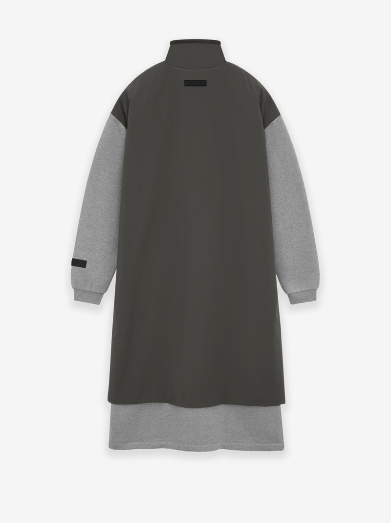 Womens Nylon Fleece Mockneck Sweater Dress 2