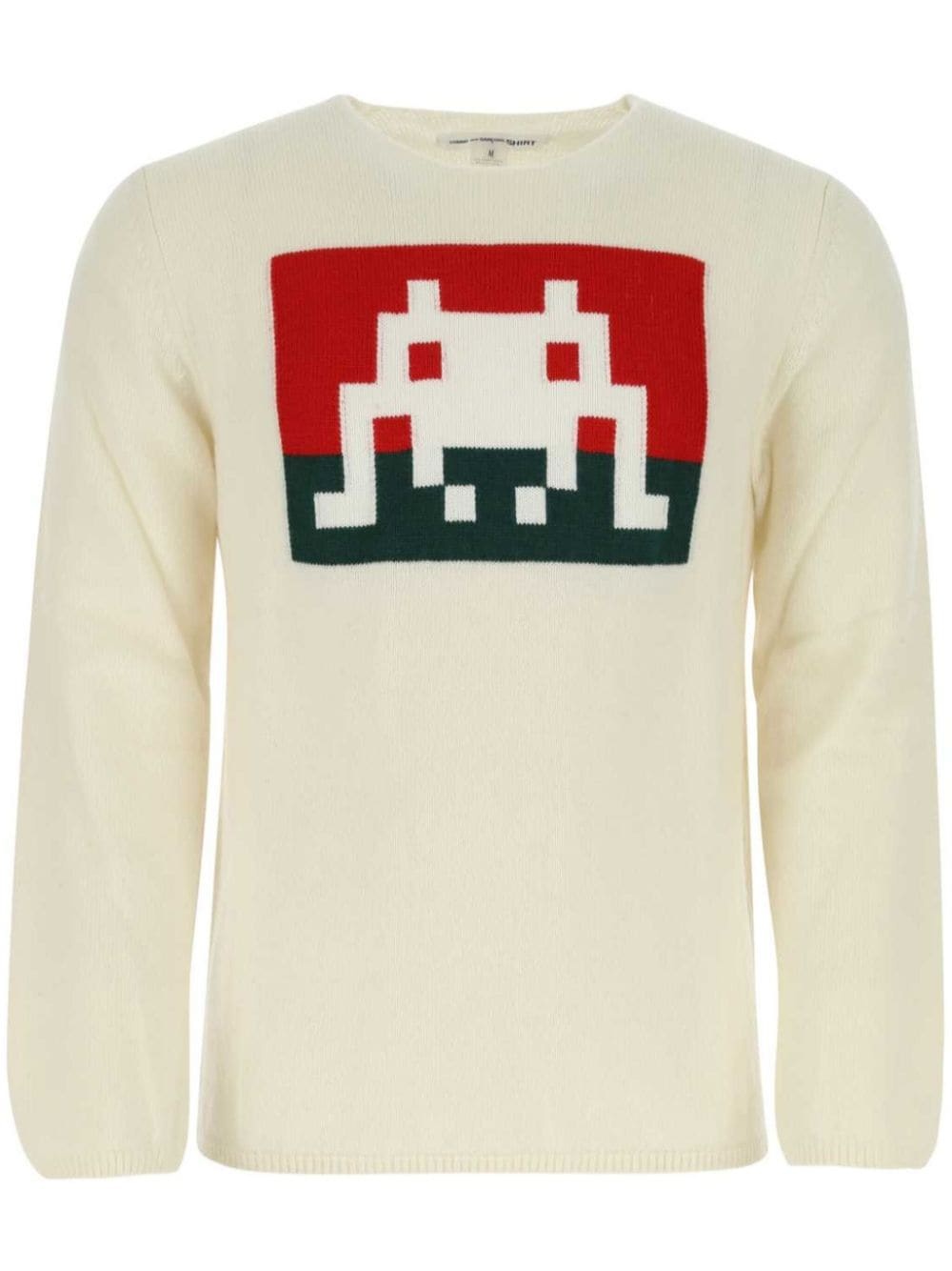 patterned-intarsia knit jumper - 1