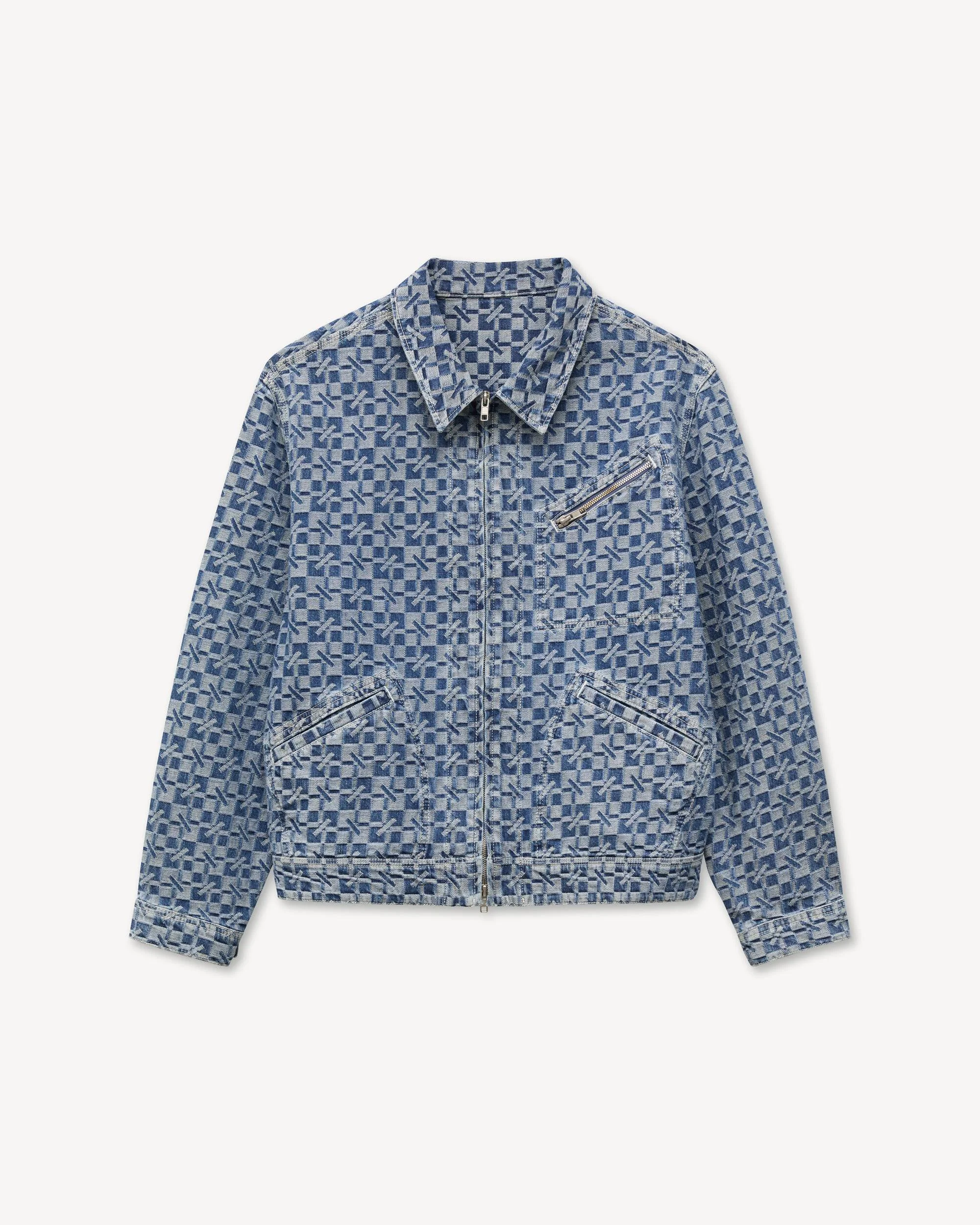 'Kenzogram' utility jacket in japanese denim - 1