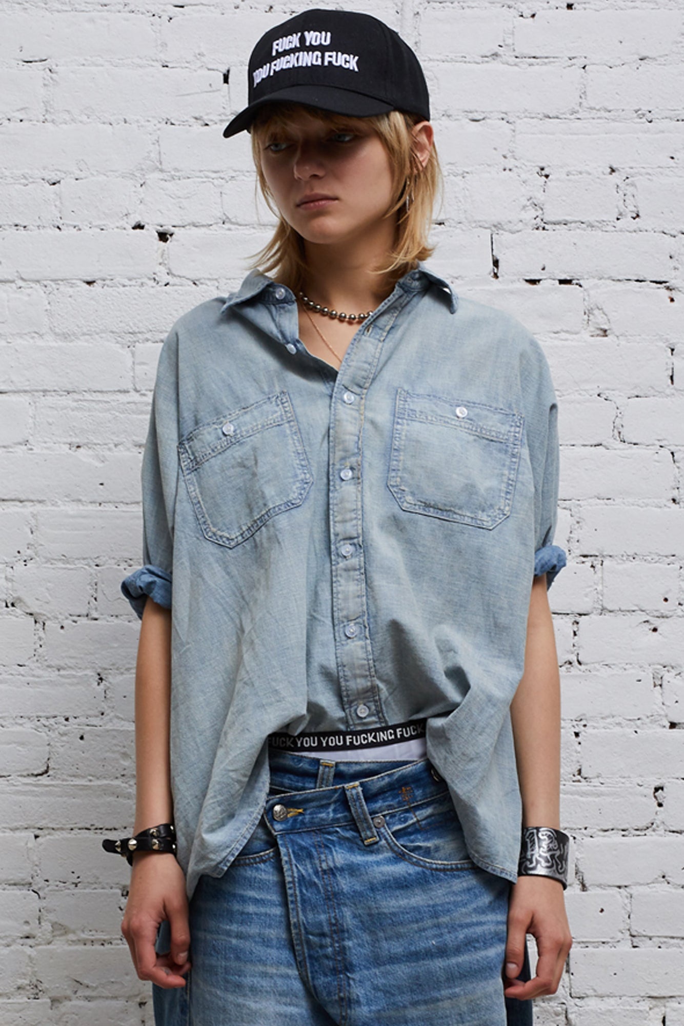 OVERSIZED BOXY BUTTON UP SHIRT - SOMERSET | R13 - 2
