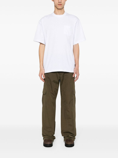 sacai side-slit cotton T-shirt outlook