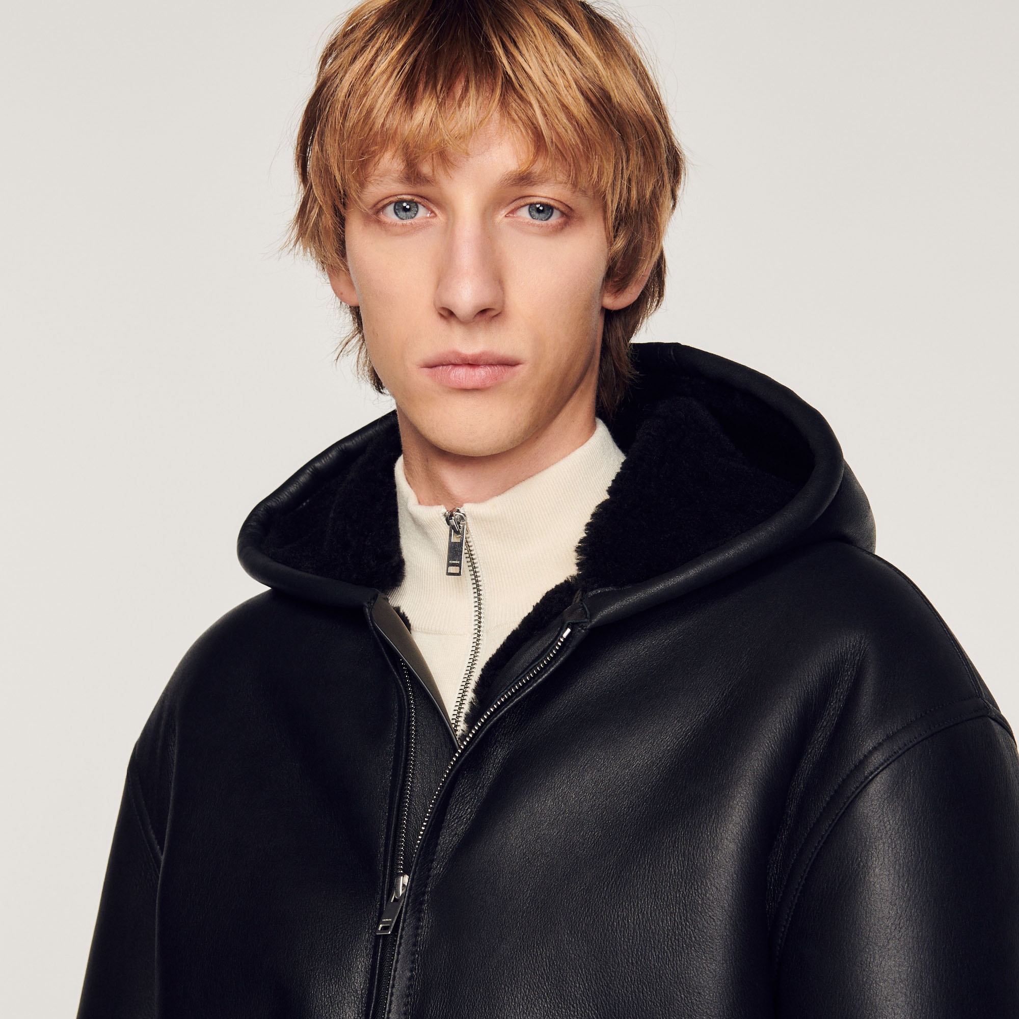 Hooded sheepskin jacket - 4