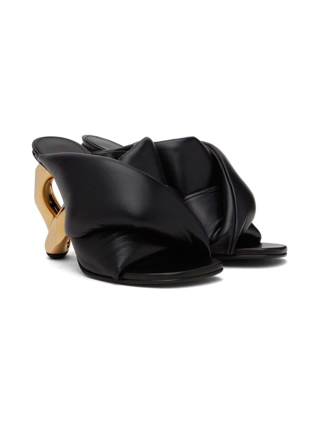 Black Chain Mules - 4