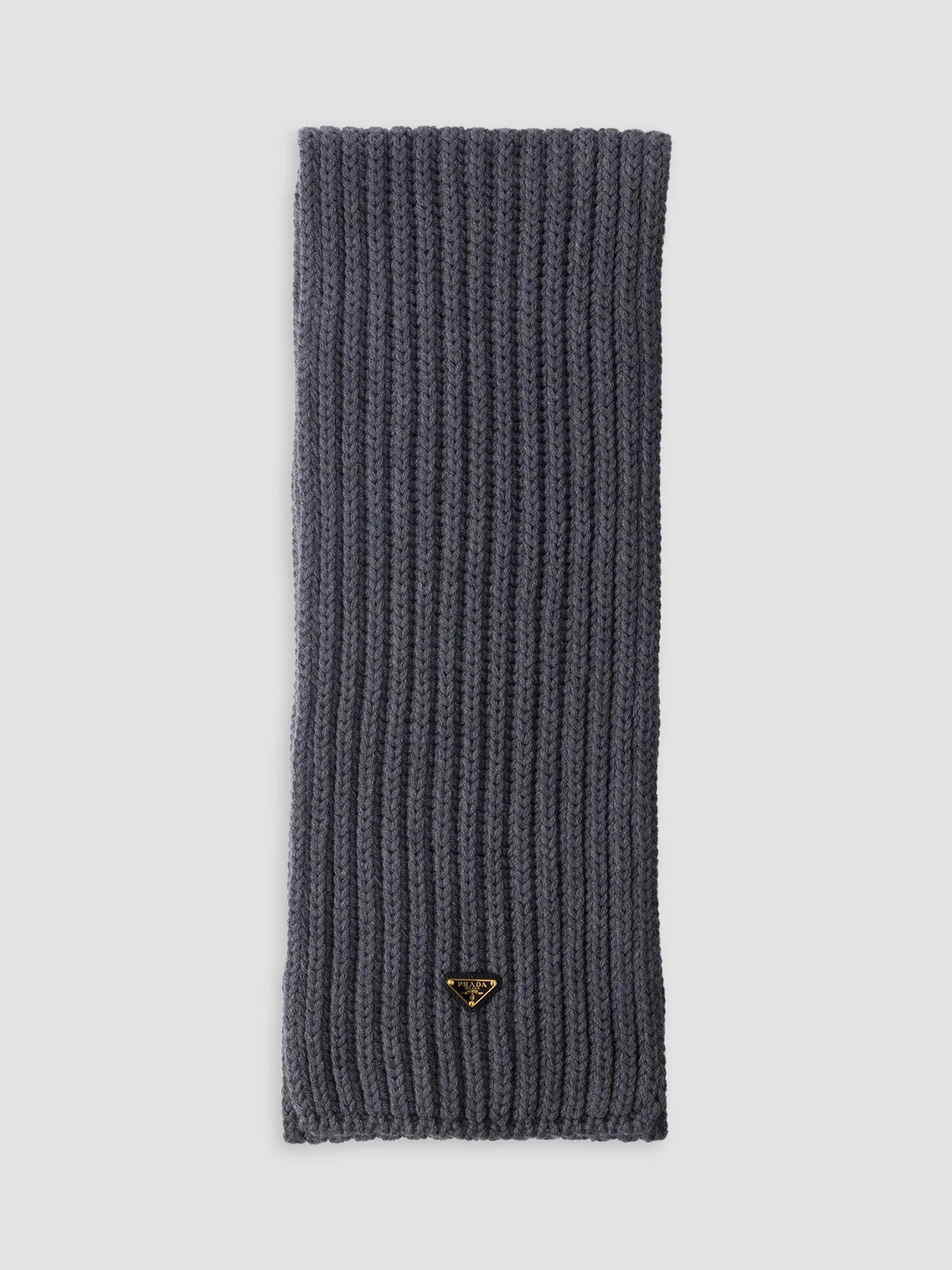 Women's Wool Scarf - Grey - 1