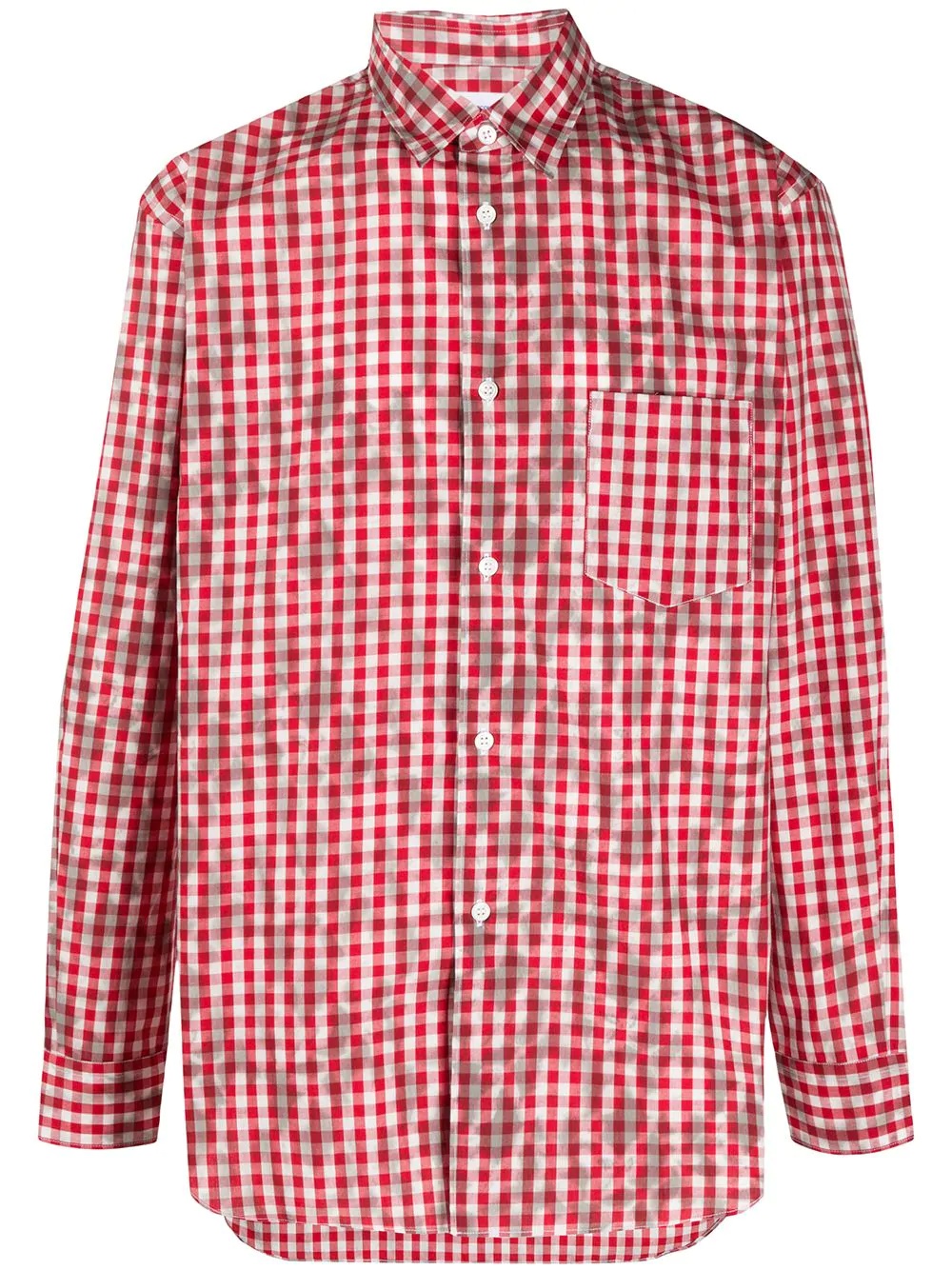 cotton checked shirt - 1