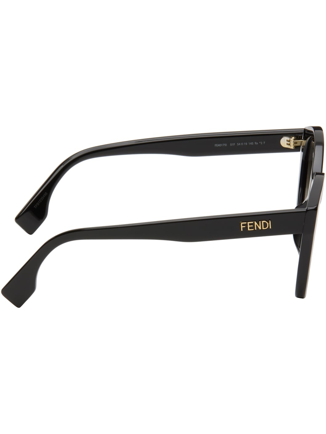 Black Lettering Cat-Eye Sunglasses - 2