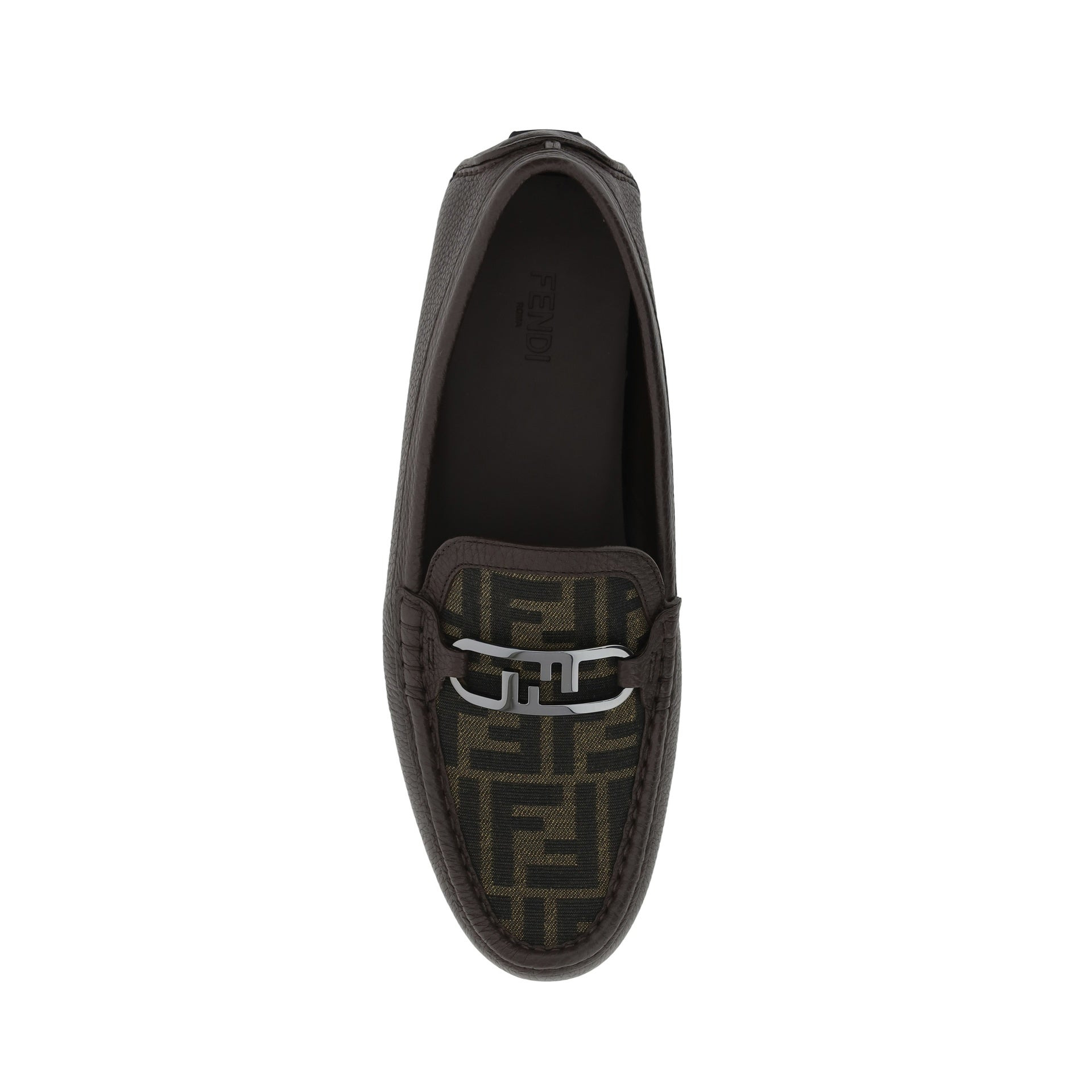 Fendi Leather Monogram Loafers Men - 4