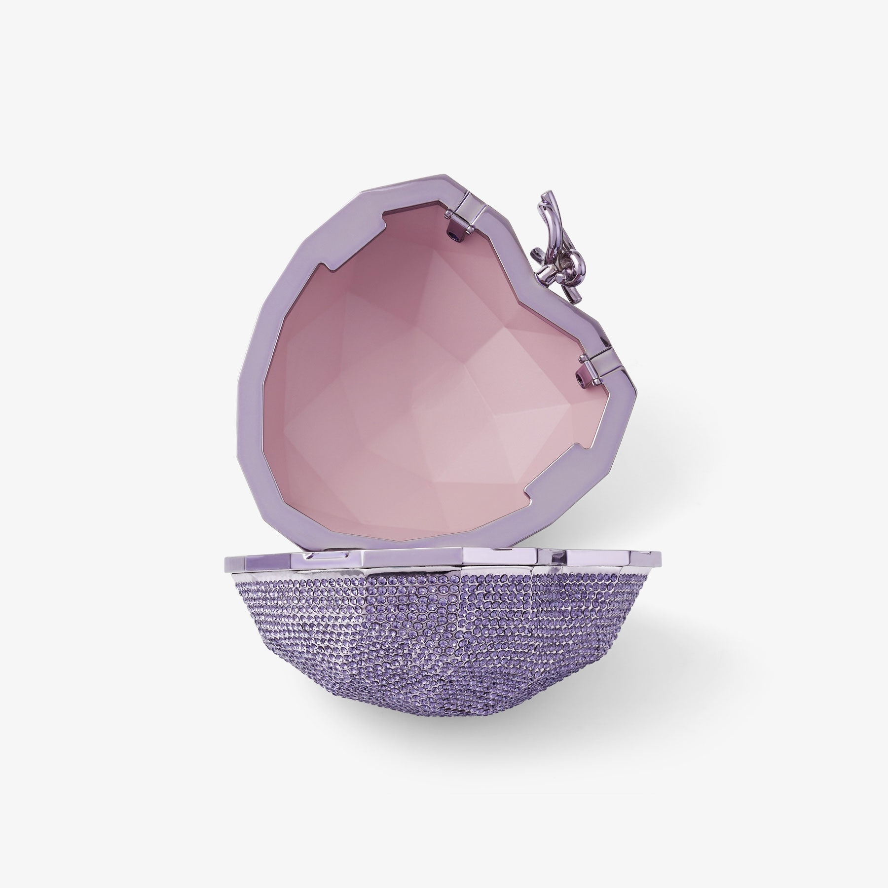 Faceted Heart Clutch
Tanzanite Lucite Faceted Heart Clutch Bag - 4