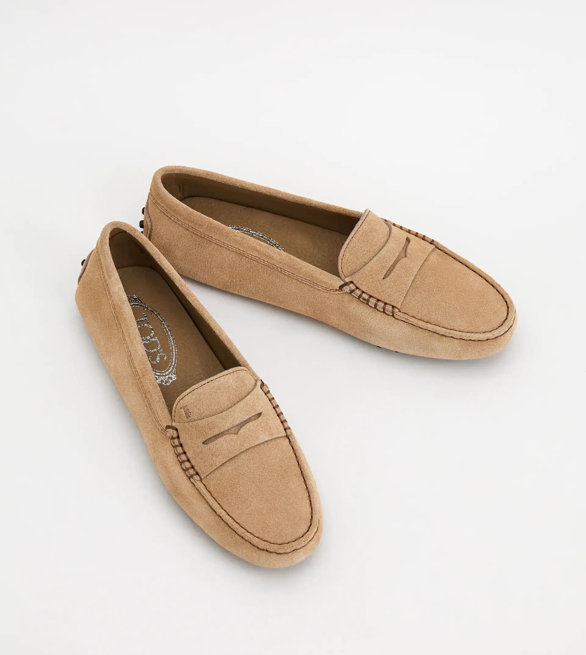 GOMMINO DRIVING SHOES IN SUEDE - BEIGE - 2