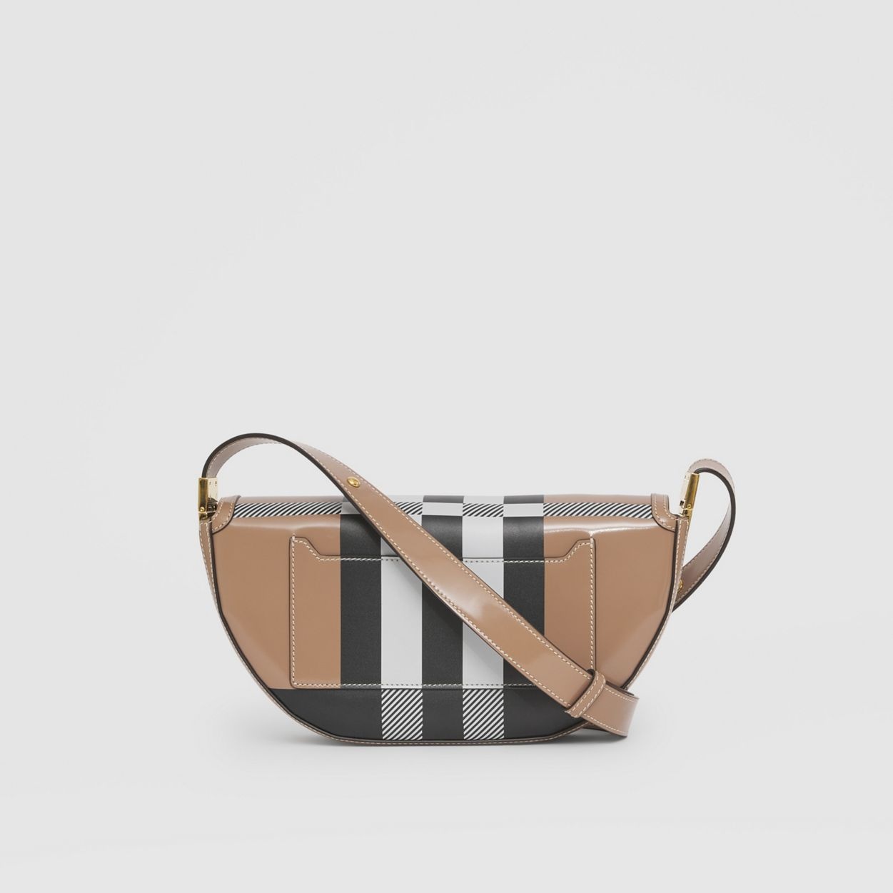 Small Check Leather Olympia Bag - 8