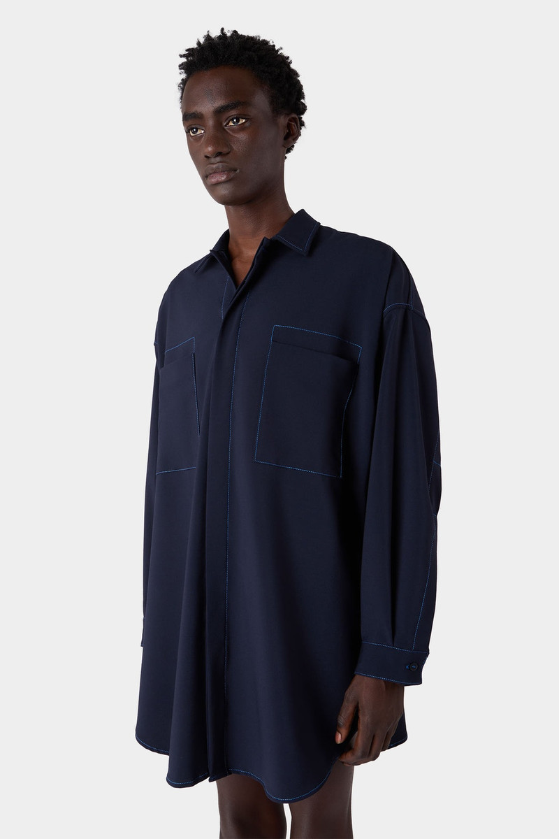 MEGA OVER SHIRT / dark blue 1