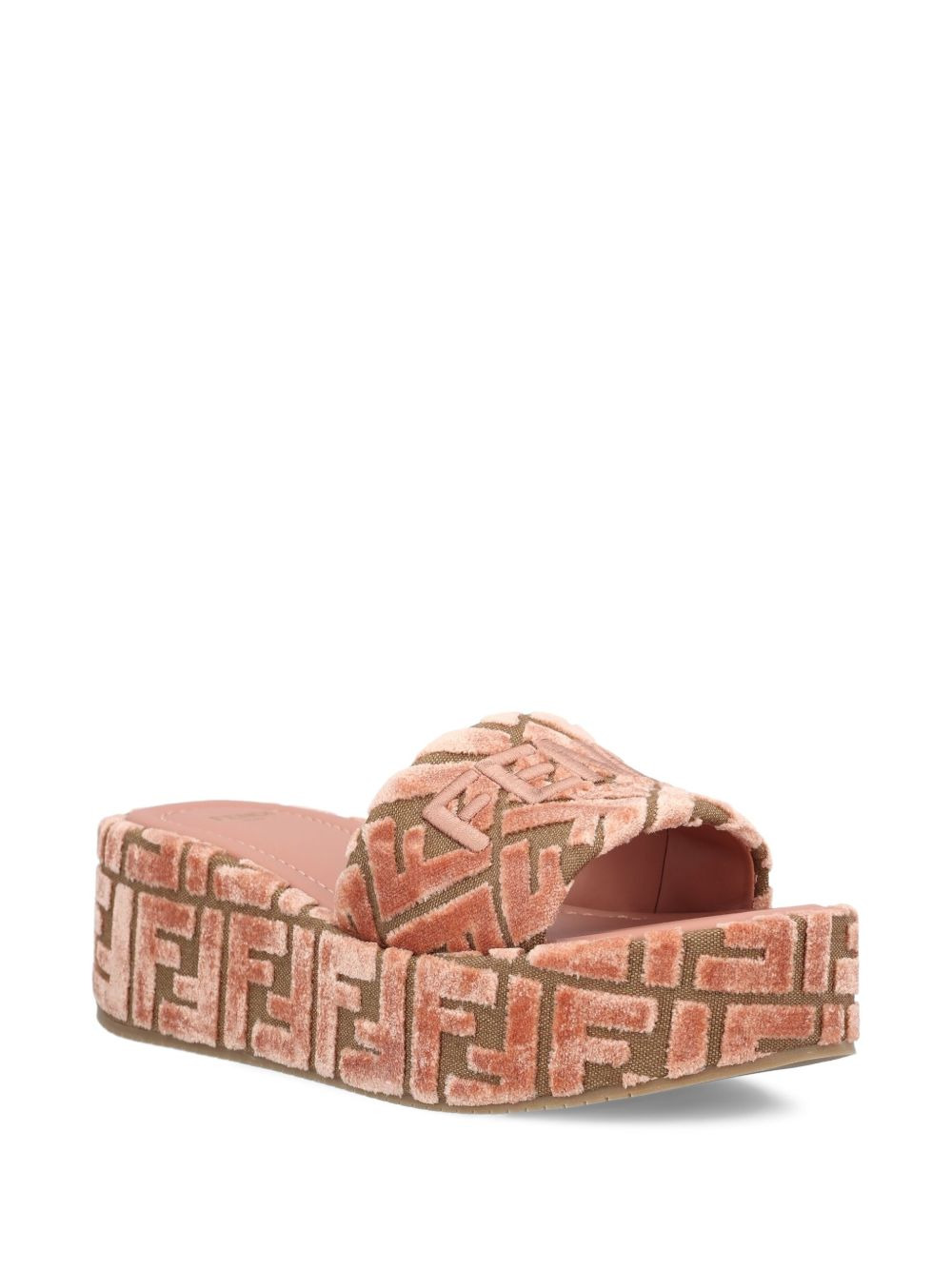 60mm Sunshine FF-jacquard platform sandals - 2
