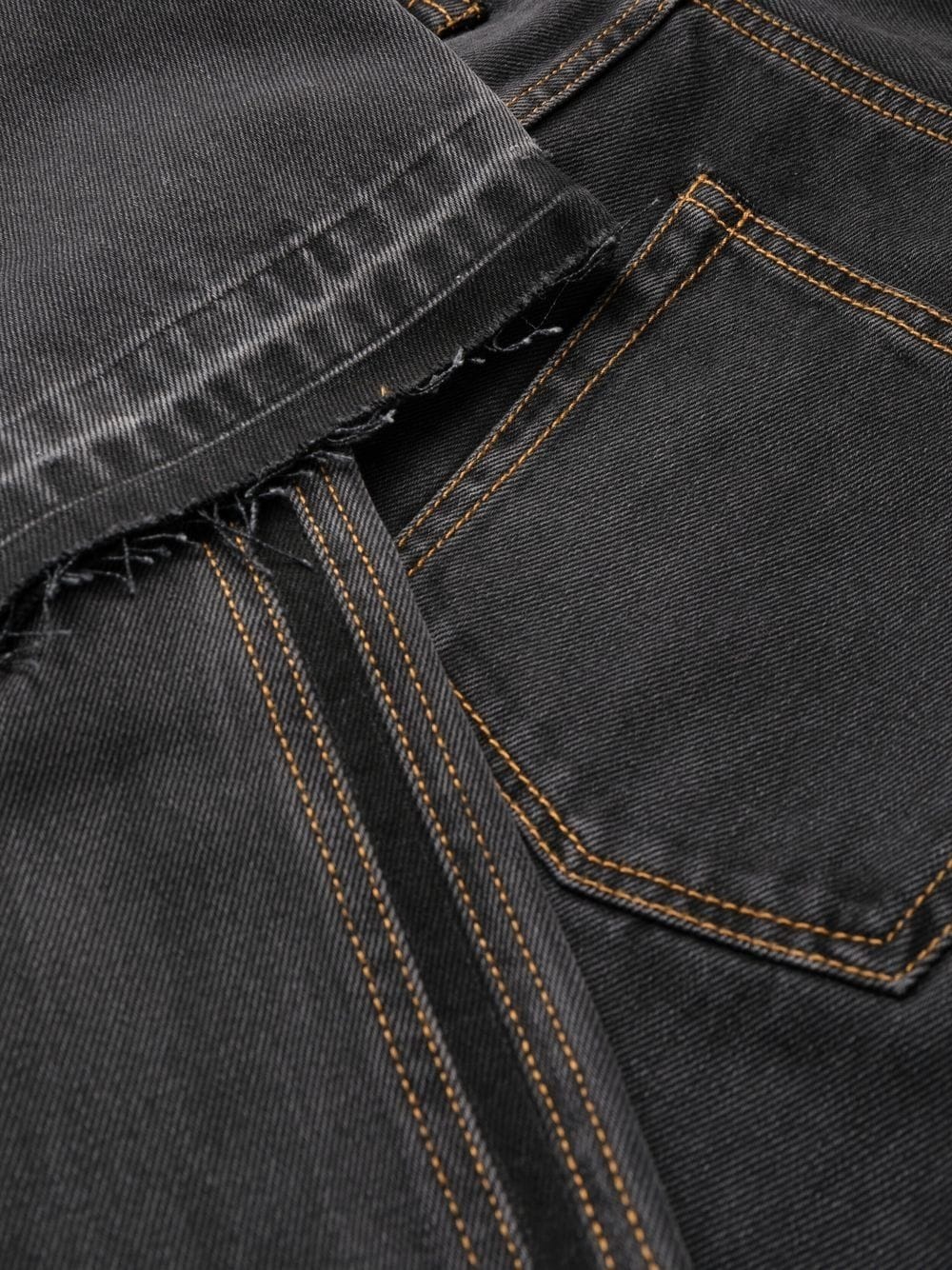 side stripe straight-leg jeans - 11