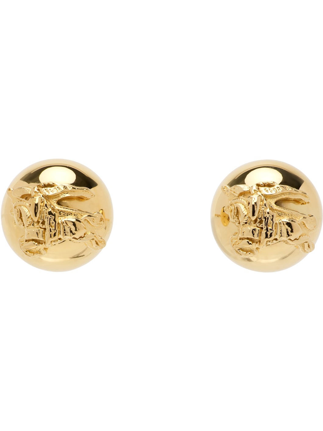 Gold EKD Sphere Stud Earrings - 1