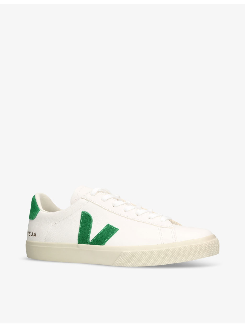 Men's Campo logo-embroidered leather low-top trainers - 3