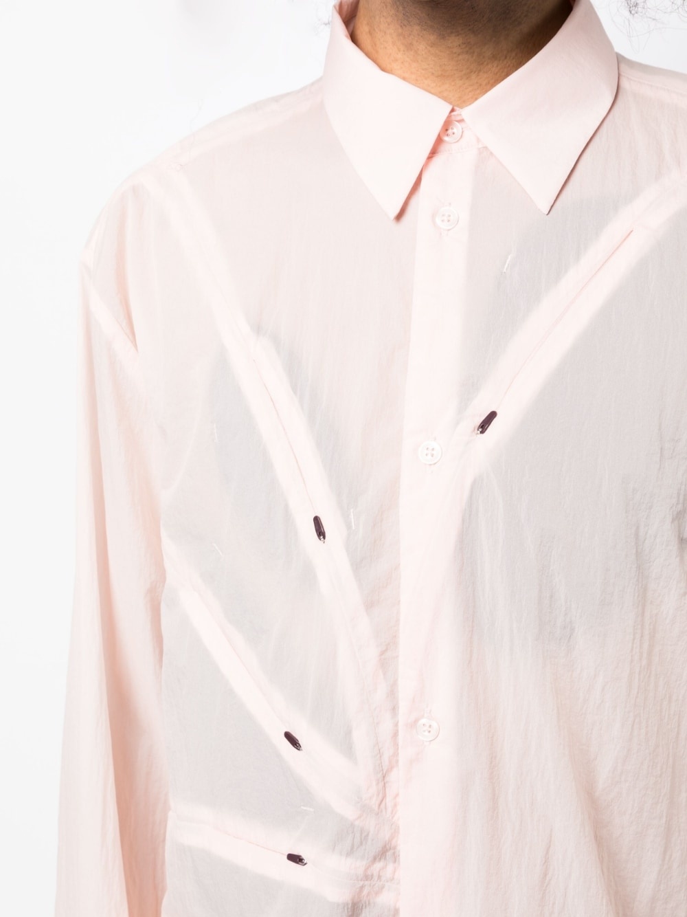 decorative-zip detailing shirt - 6