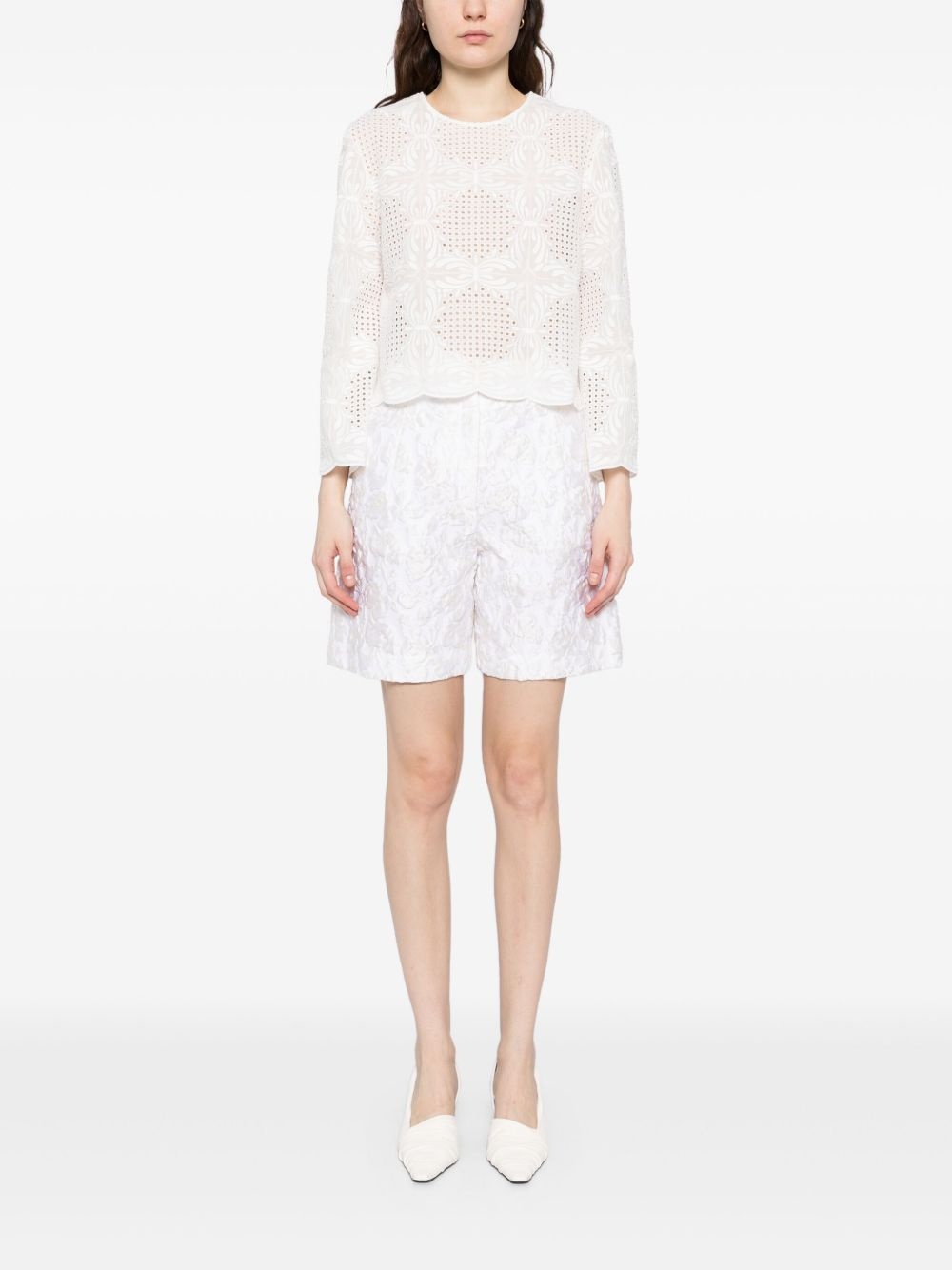 jacquard shorts - 2