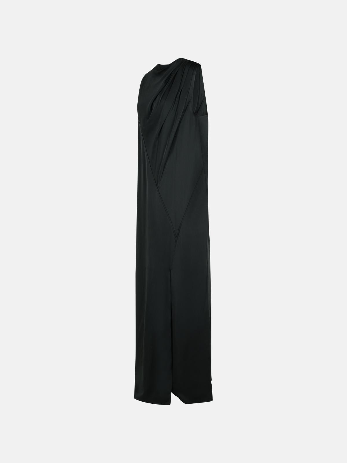 DRESS IN BLACK ACETATE BLEND - 2