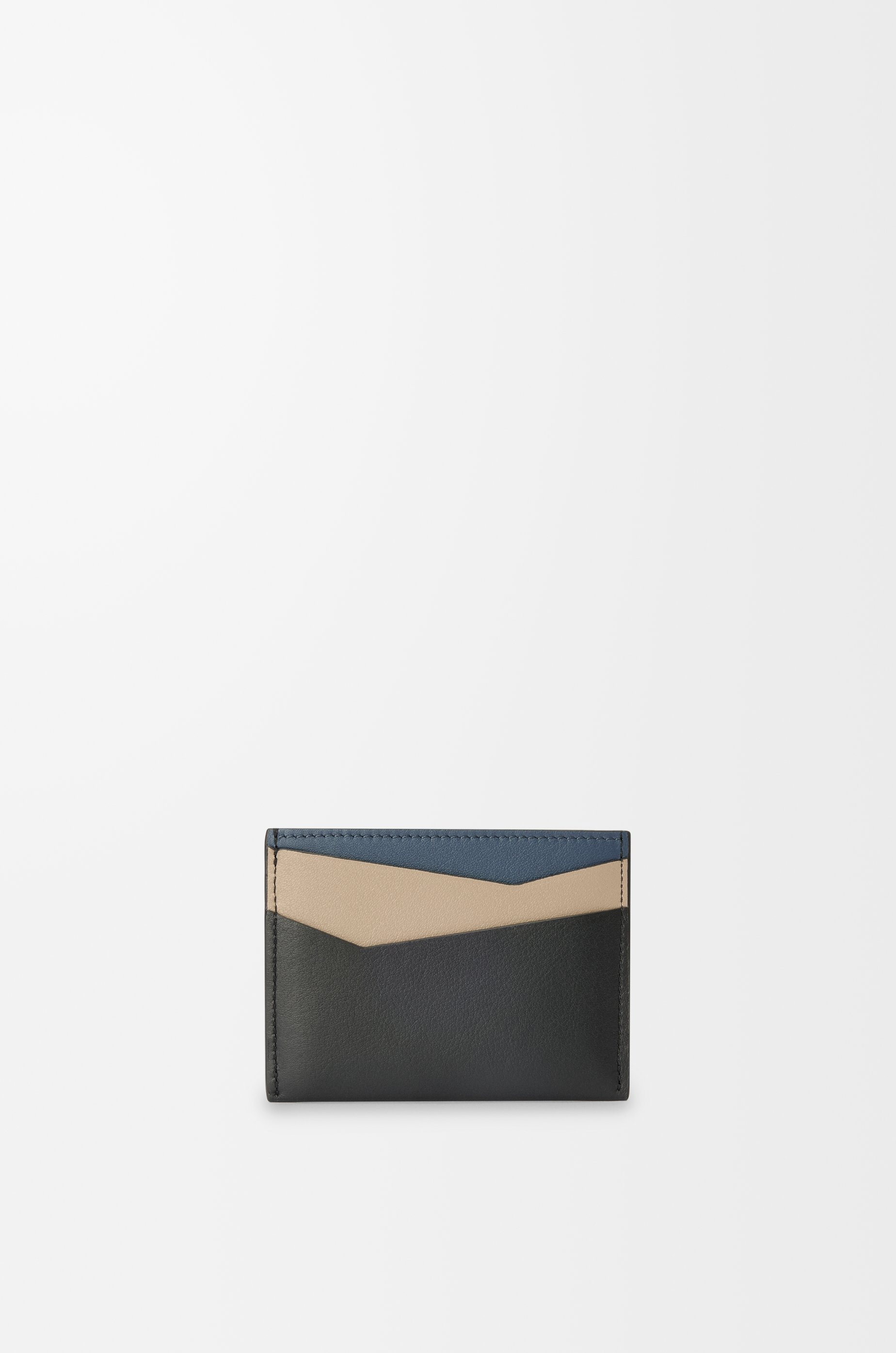 Puzzle plain cardholder in classic calfskin - 3
