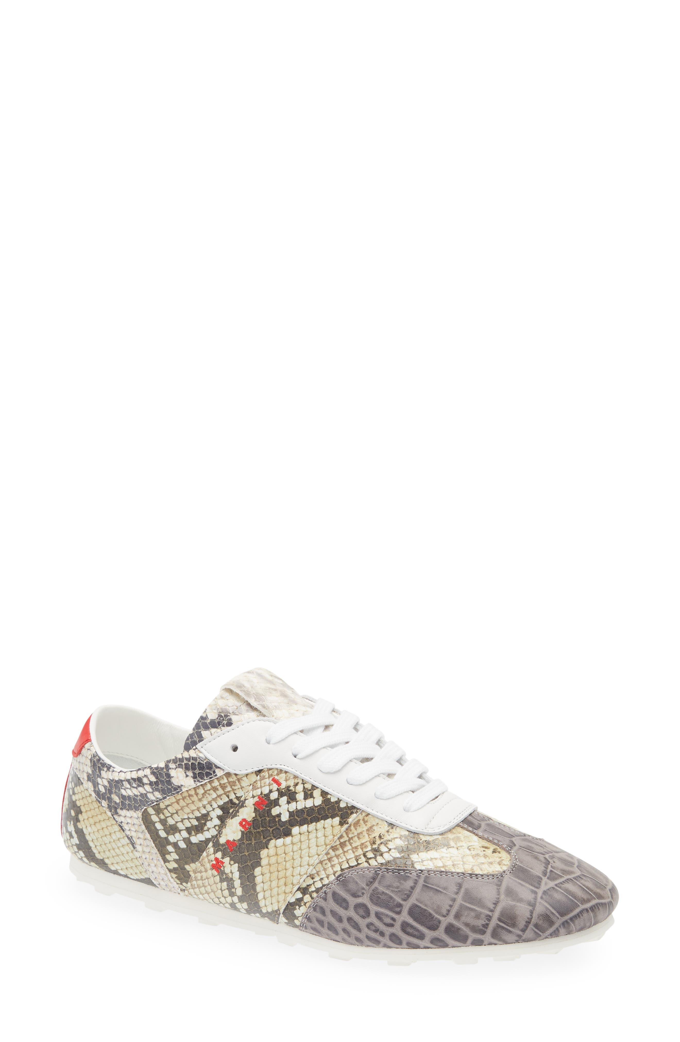 Marni Low Profile Sneaker in Beige/Grey Multicolor at Nordstrom - 1