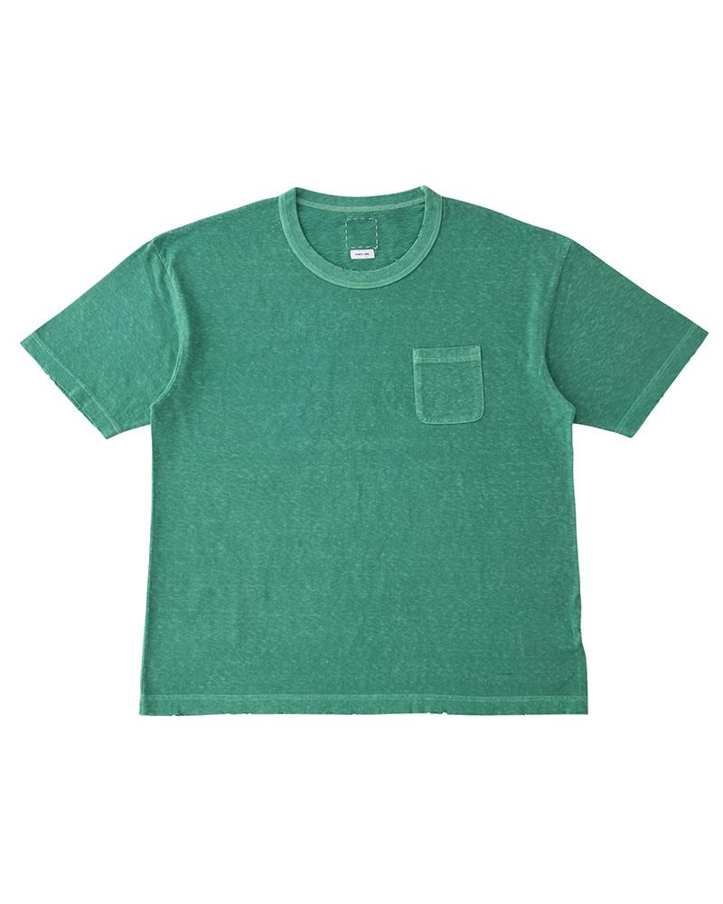 JUMBO TEE S/S (UNEVEN DYE) GREEN - 1