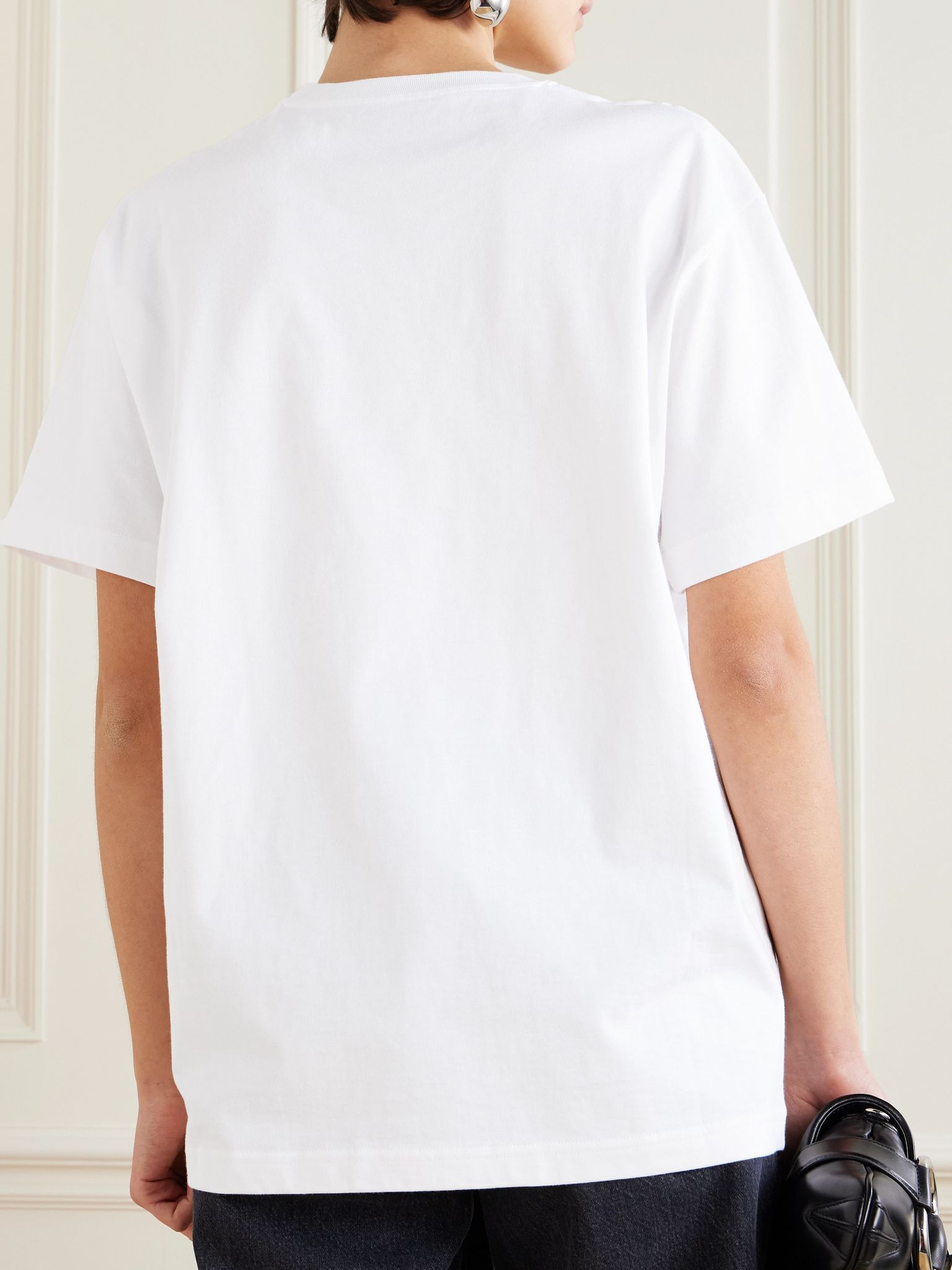 Printed cotton-jersey T-shirt White - 4