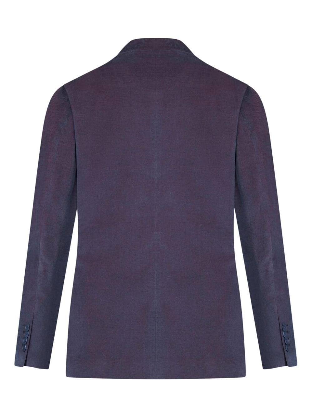 single-breasted velvet blazer - 6