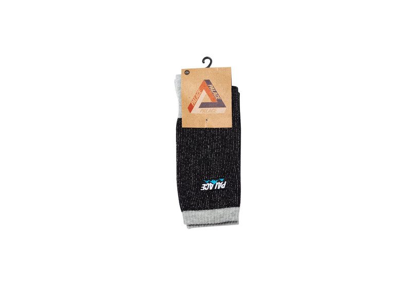 PALACE TALKING SOCK BLACK MARL outlook