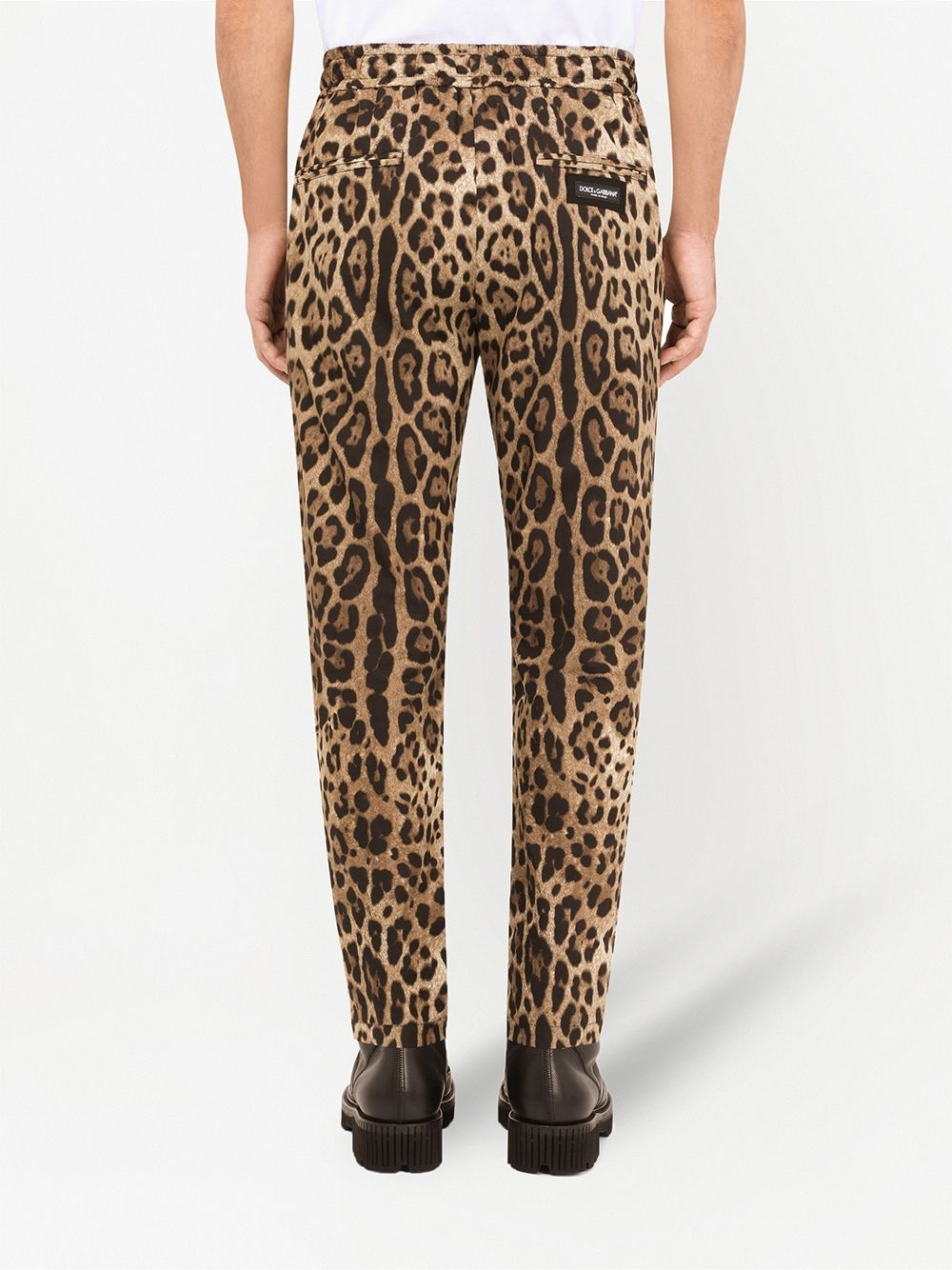 leopard-print sweatpants - 4