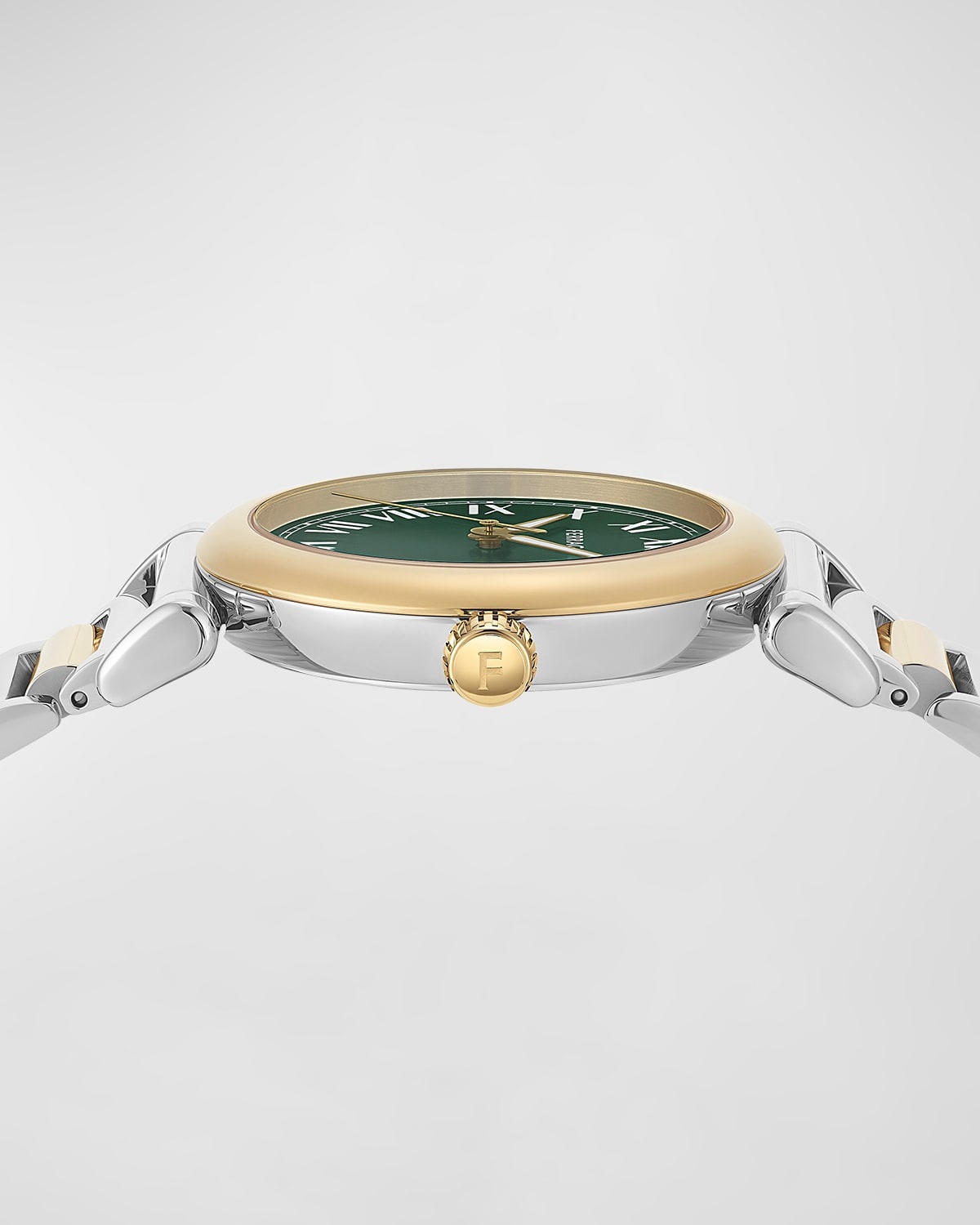 36mm Ferragamo Allure Watch with Green Dial, Two Tone - 2