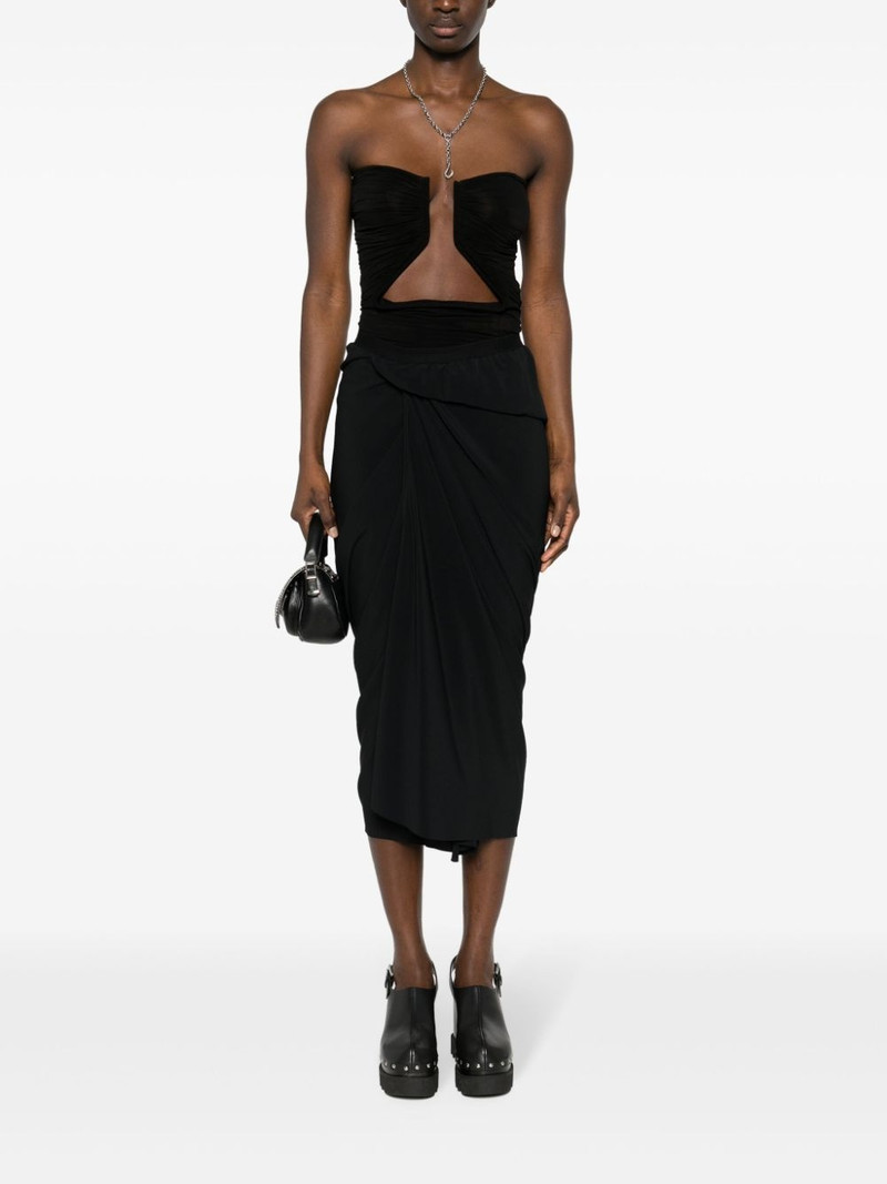 Rick Owens asymmetric-design skirt outlook