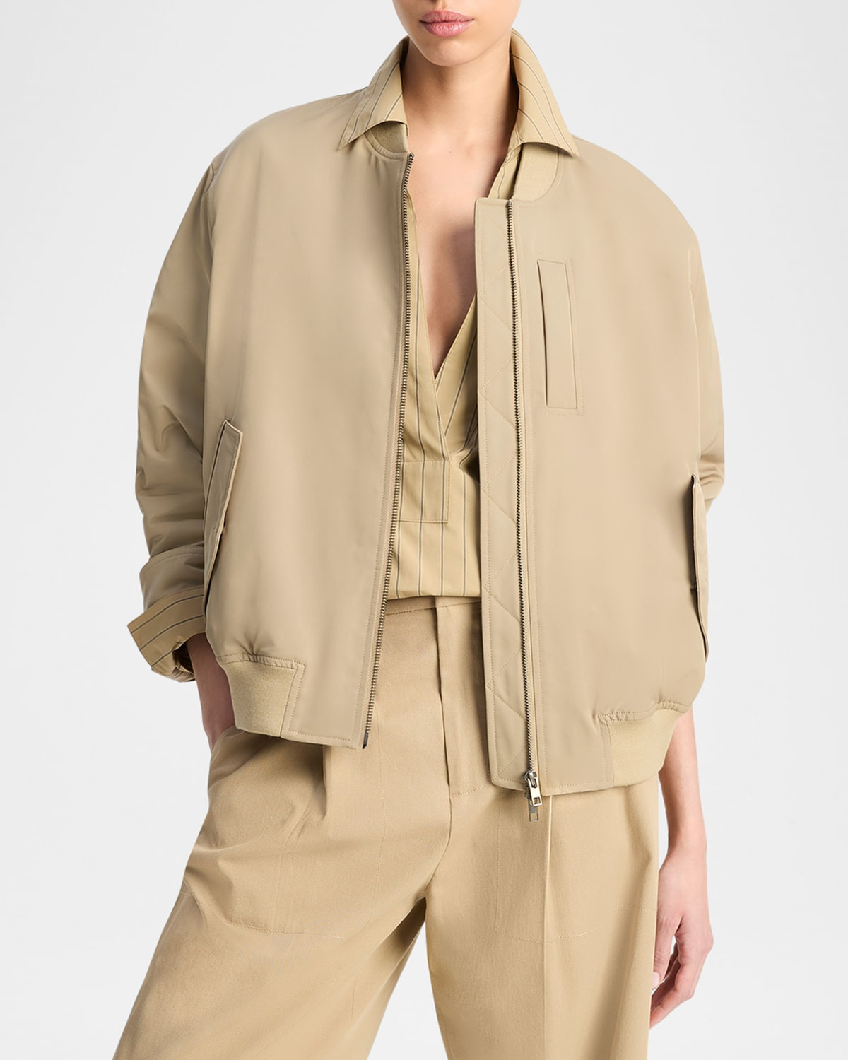 Relaxed Technical Bomber Jacket - 3