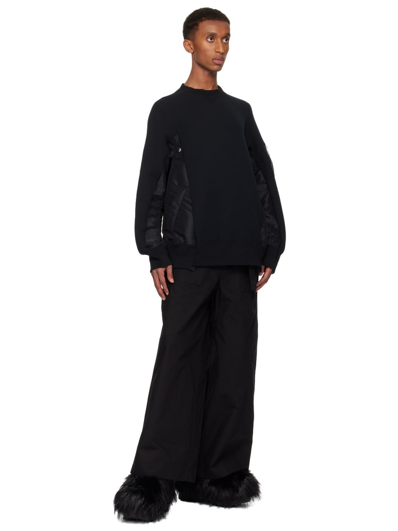sacai Black Faux-Fur Derbys outlook