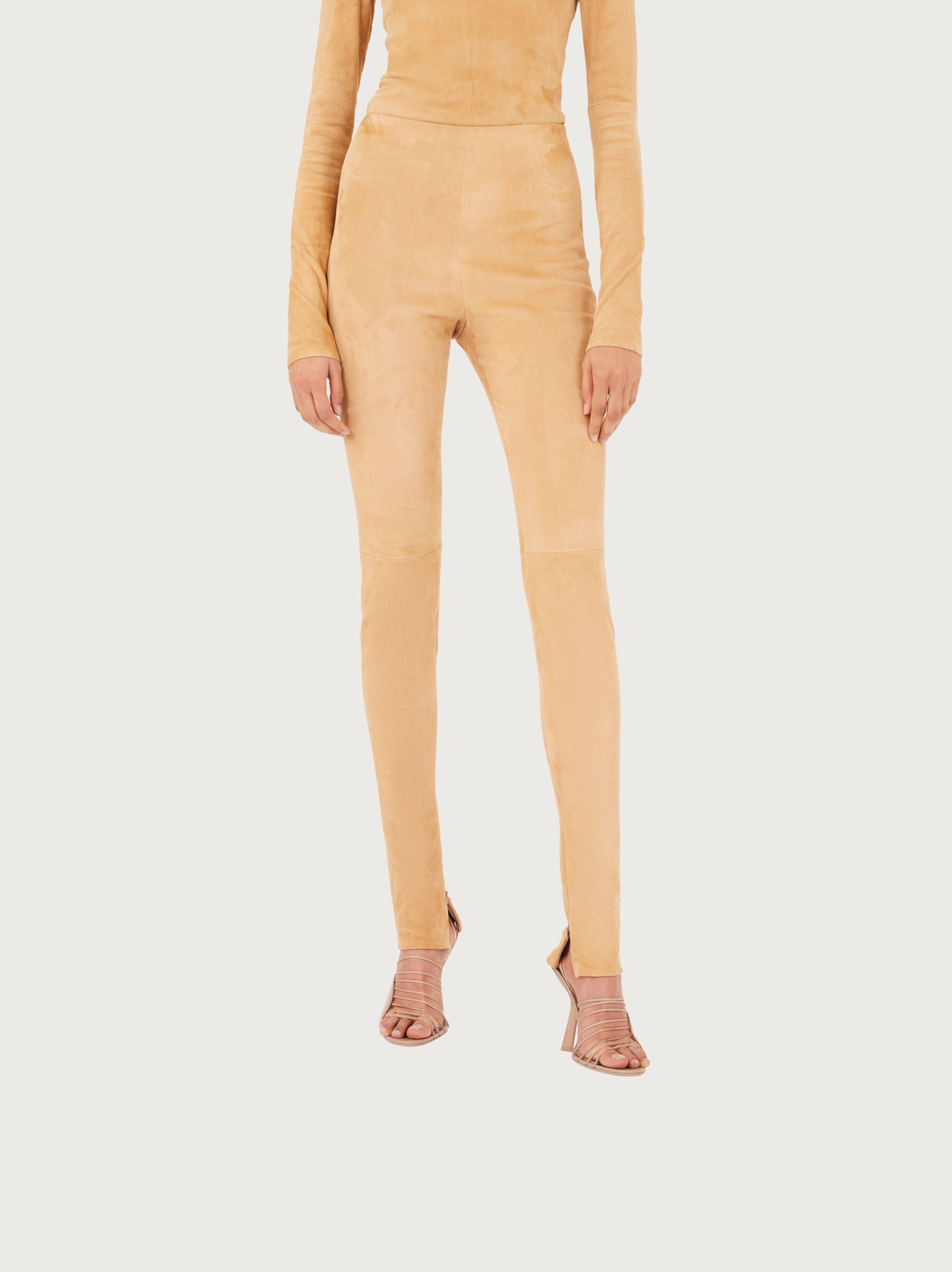 Suede stretch leggings - 2